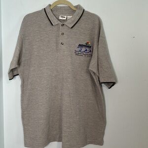 Vintage Pro‎ Edge Daytona 500 The Great American Race 2001 Gray Polo Size Large